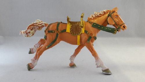 Plastoy 62033 Pferd hellbraun galoppierend 15 cm Serie Pferde