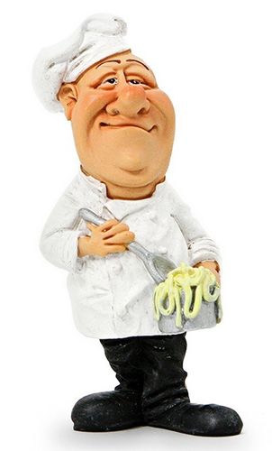 Les Alpes 010 99020 chef 9,5 cm synthetic resin Funny Decoration Series Jobs