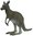 Animals of Australia 75450 grey kangaroo (big) 16 cm