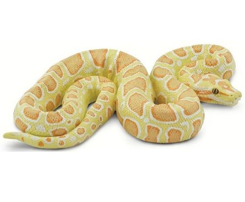 Safari Ltd 100250 Burmesische Albino Python 12 cm Serie Reptilien