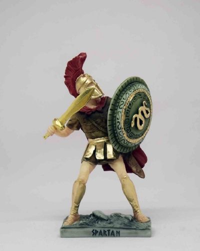 Maska 3-708S Spartan Warrior 16 cm Alabaster Sonderfarbe Serie Krieger