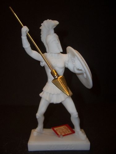 Maska 4-719W Leonidas 20 cm Alabaster Weiss Serie Krieger