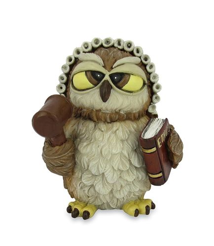 Les Alpes 014 92360 Owl judge 8 cm synthetic resin Funny Decoration Series Owls