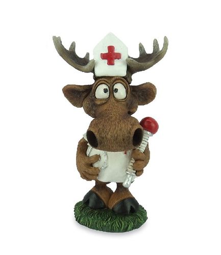Les Alpes 014 92914 Elk Swen nurse 12,5 cm synthetic resin Funny Decoration Series Elk Swen