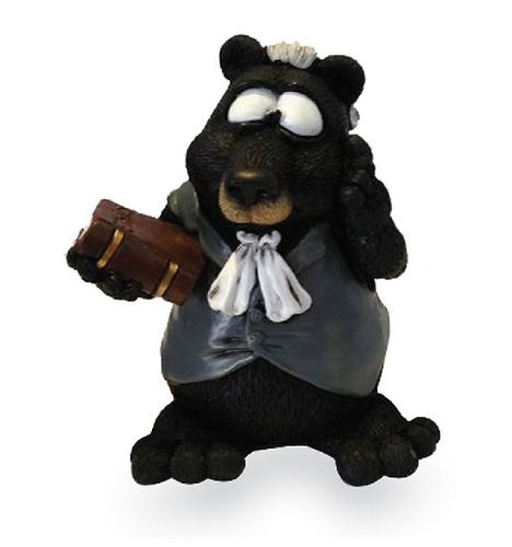 Les Alpes 014 81551 lawyer 9 cm synthetic resin Funny Decoration Series Bear Bruno
