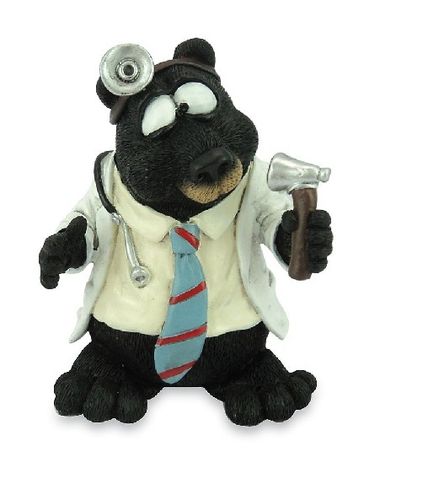 Les Alpes 014 81555 doctor 10 cm synthetic resin Funny Decoration Series Bear Bruno