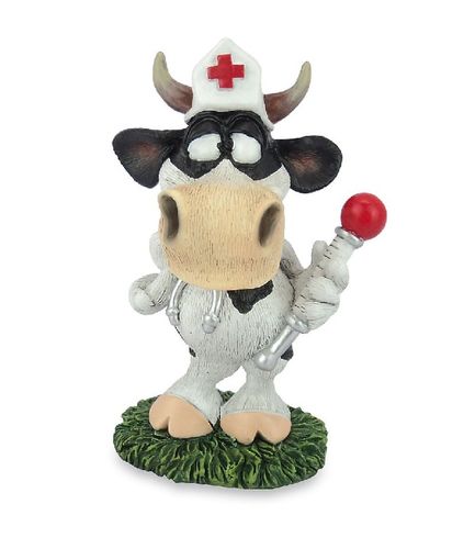 Les Alpes 014 81504 cow berta nurse 11,5 cm synthetic resin Funny Decoration Series Cow Berta