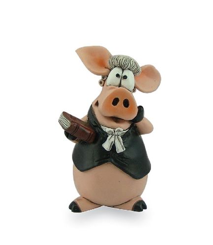 Les Alpes 014 92759 lawyer 10 cm synthetic resin Funny Decoration Series Pig Rolf