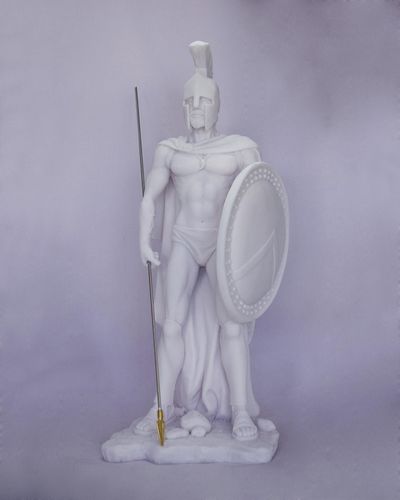 Maska 5-670W Leonidas 24 cm alabaster white series warrior