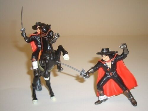 Yolanda Zorro Set 3 figures horse rider zorro