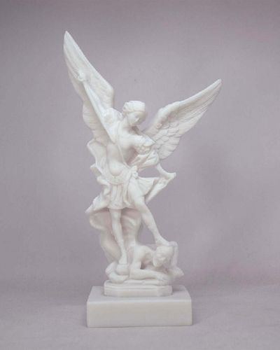 Maska 5-327W Arch-Angel Michael 23 cm alabaster white series religious
