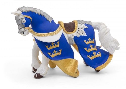 Papo 39952 König Arthurs Pferd blau 12 cm Historische Figuren