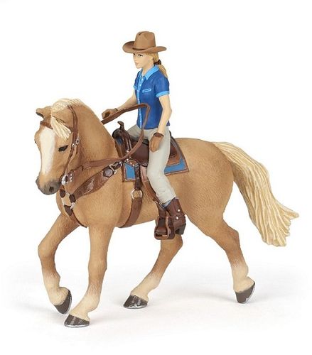 Papo 51566 Western horse and rider cm horse world