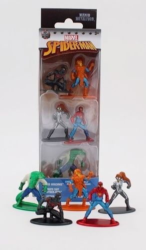 Spiderman Nano metal figures set with 5 figures