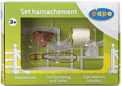 Papo 50091 Set Zaumzeug und Sattel Pferdewelt