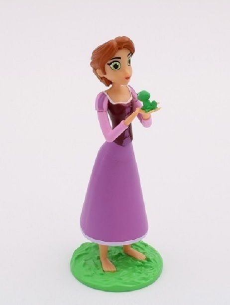 Set 2tlg. Bullyland Disney Rapunzel mit kurzen braunen Haaren