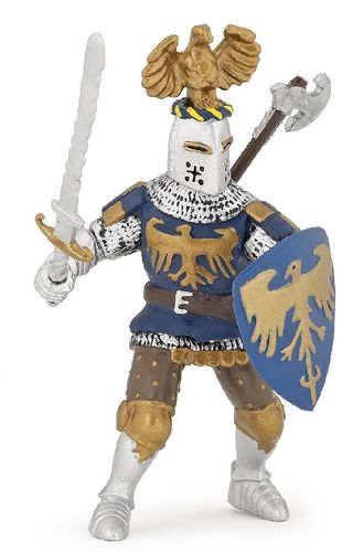 Papo 39362 Ritter mit Adlerhelm blau 10 cm Ritter und Burgen