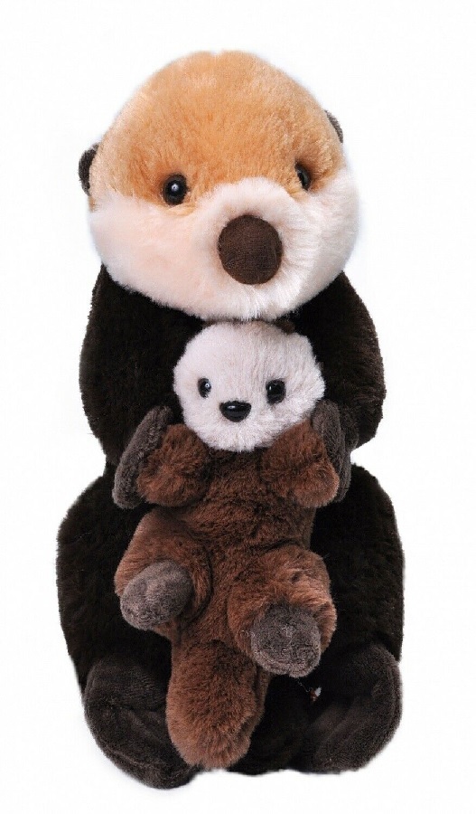 Wild Republic 24096 Otter with child 30 cm wild animals cuddly toy plush toy