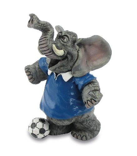 Les Alpes 014 51004 elephant footballer 9 cm synthetic resin decoration figure series elephant