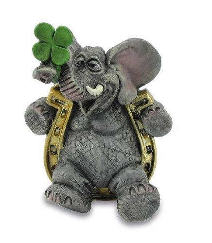 Les Alpes 014 51007 Elephant Good Luck 8.5 cm synthetic resin decoration figure series Elefant