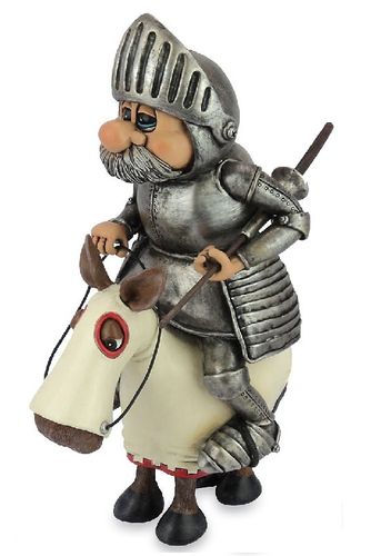 Les Alpes 015 81615 Knight Sane with horse 29 cm synthetic resin decorative figure series Knight