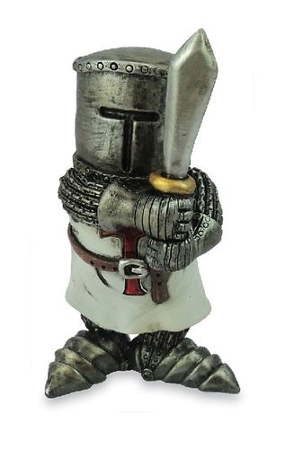 Les Alpes 015 81605 Knight Avel with helmet and sword 10.5 cm synthetic resin decorative figure seri