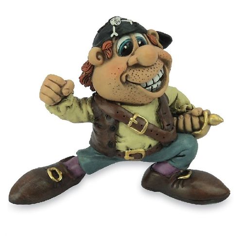 Les Alpes 015 81702 Pirate Billy Bones with dagger 9.5 cm synthetic resin decorative figure series P