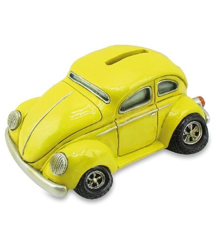 Les Alpes 014 18377 car beetle yellow 15 cm resin decorative figure series money box