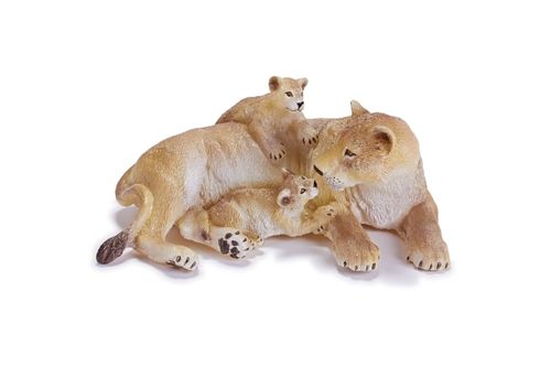 Recur RC16054W Löwenfamilie 14 cm weich Wildtiere