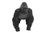 Recur R7132W Gorilla schwarz 30 cm weich Wildtiere