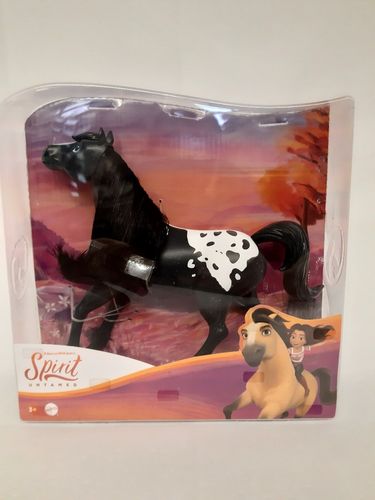 Spirit Pferd schwarz-weiß 20 cm Untamed Spielfigur GXD98